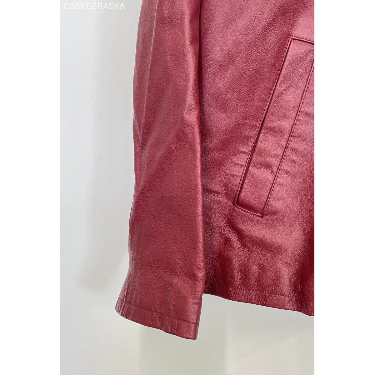 MertoStyle RN 88842 Red Leather Jacket - Image 3