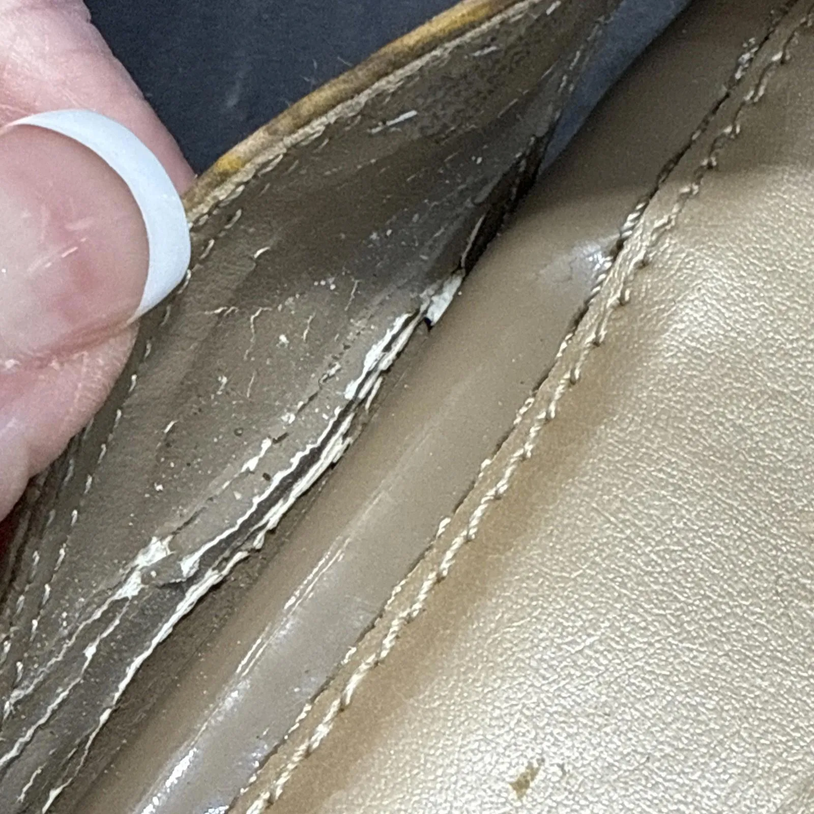 Alex Marie Hashleigh Metallic Mesh Jeweled Taupe/Silver Dress Shoes Size 10 M - Image 4