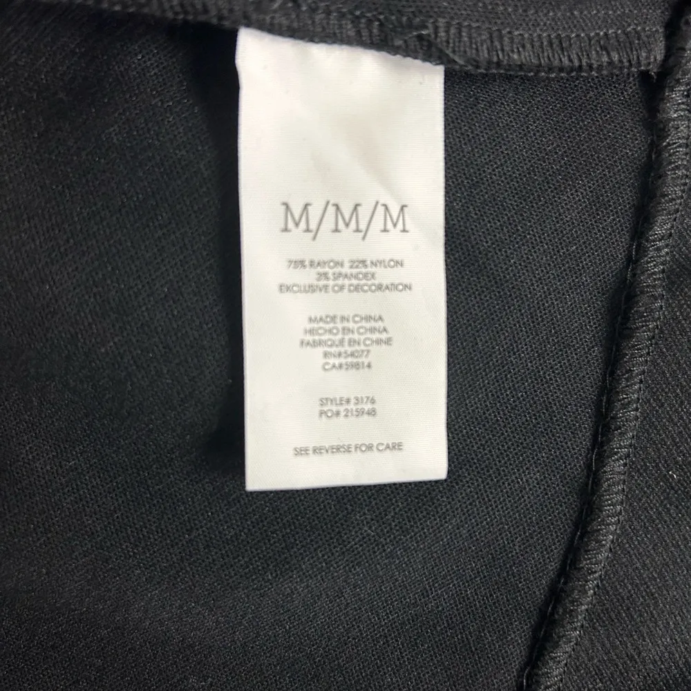 CAbi #3176 Osaka Nights Convertible Jacket/Coat Black + Gray Size Medium - Image 8