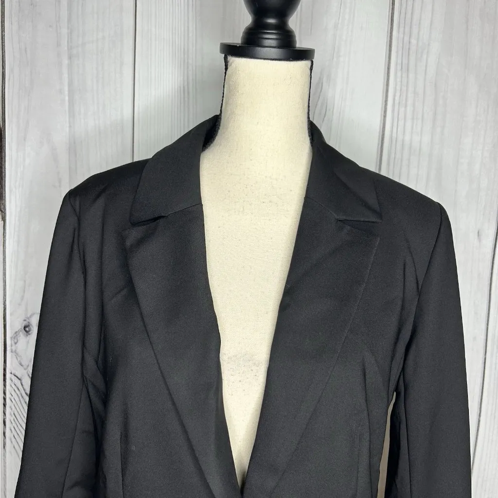 NWT Boston Proper Black Single Button Lined Business Blazer Sz 12 NEW - Image 2