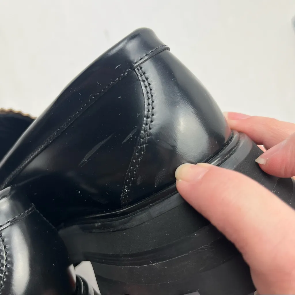 Alexander McQueen Wander Leather‎ Loafer Moccasin Chunky Black US 6.5 EUR 36.5 - Image 7