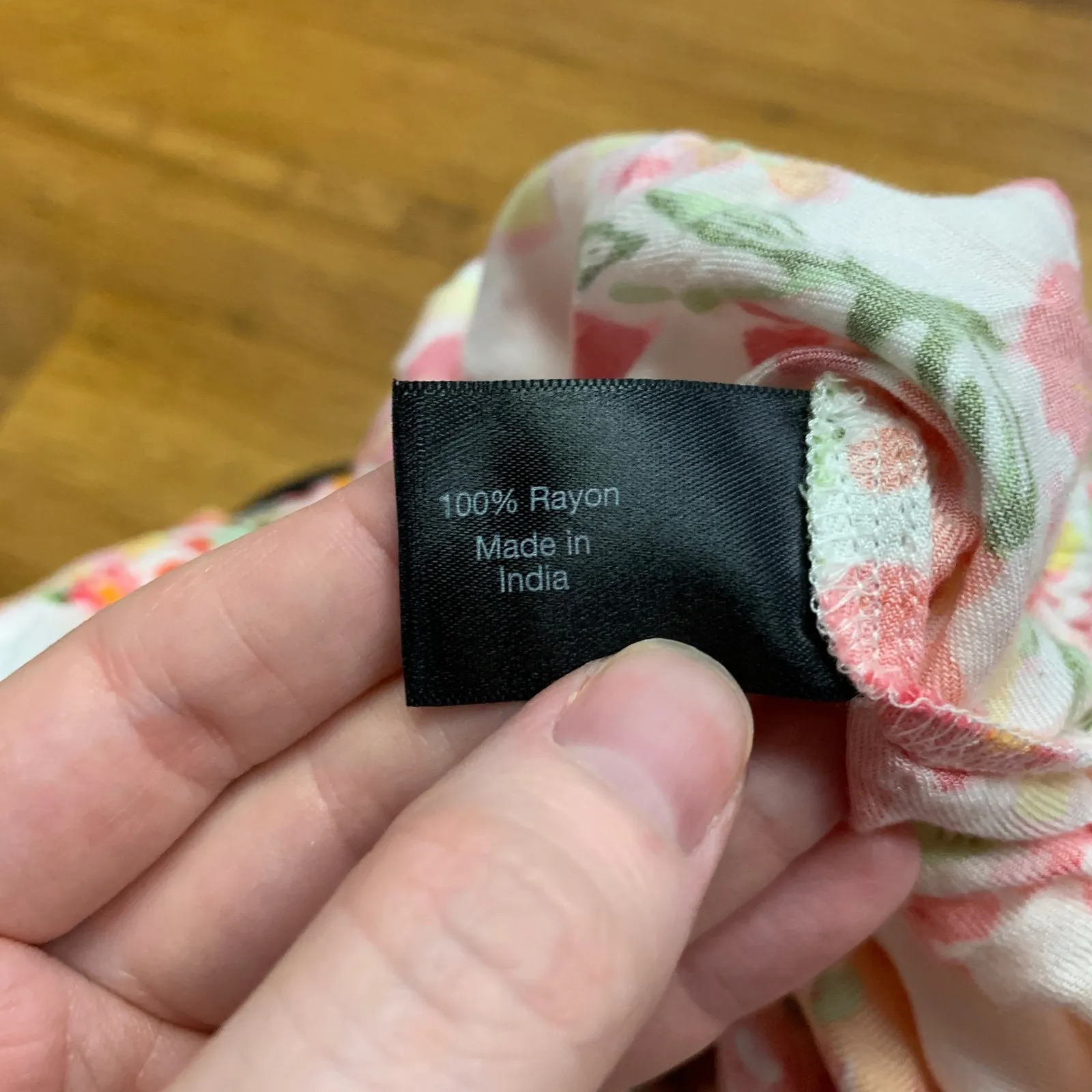 Lane Bryant Floral Print Blouse‎ Women's Plus Size 14/16 Tie Sleeve Rayon Summer - Image 6