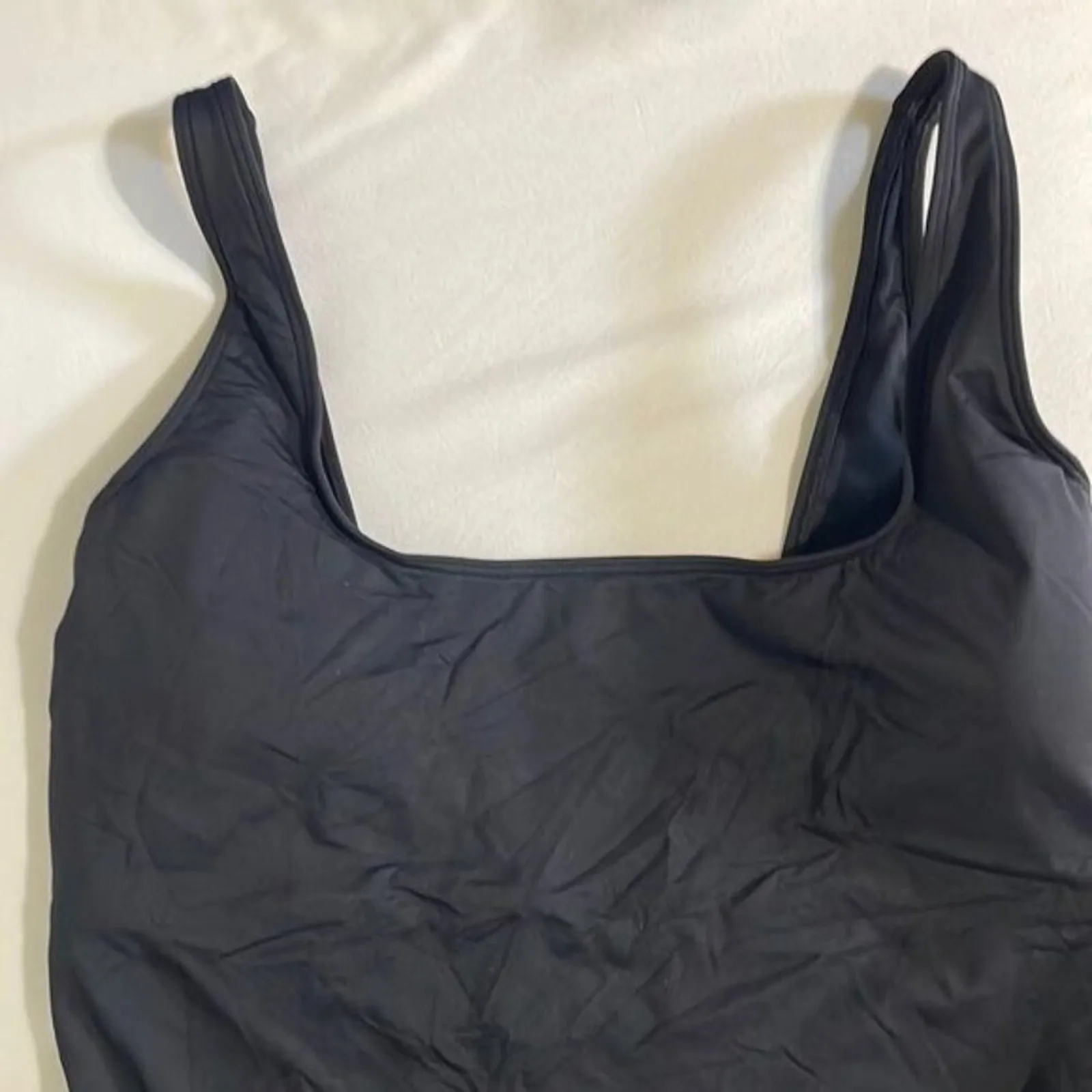 Everlane · XL · Square-Neck One-Piece Swimsuit · ECONYL Nylon · NWT Black - Image 5