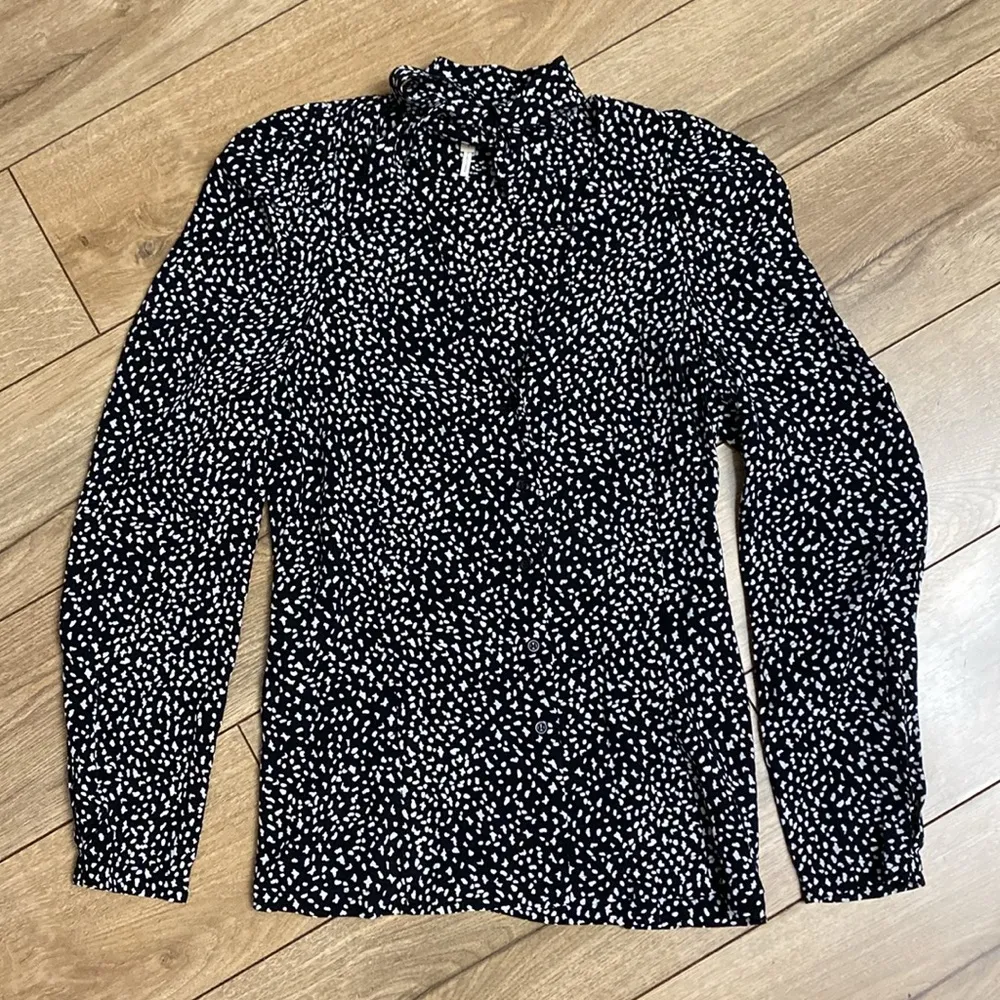 Maje  Cosini Printed Tie Neck Blouse - Image 2