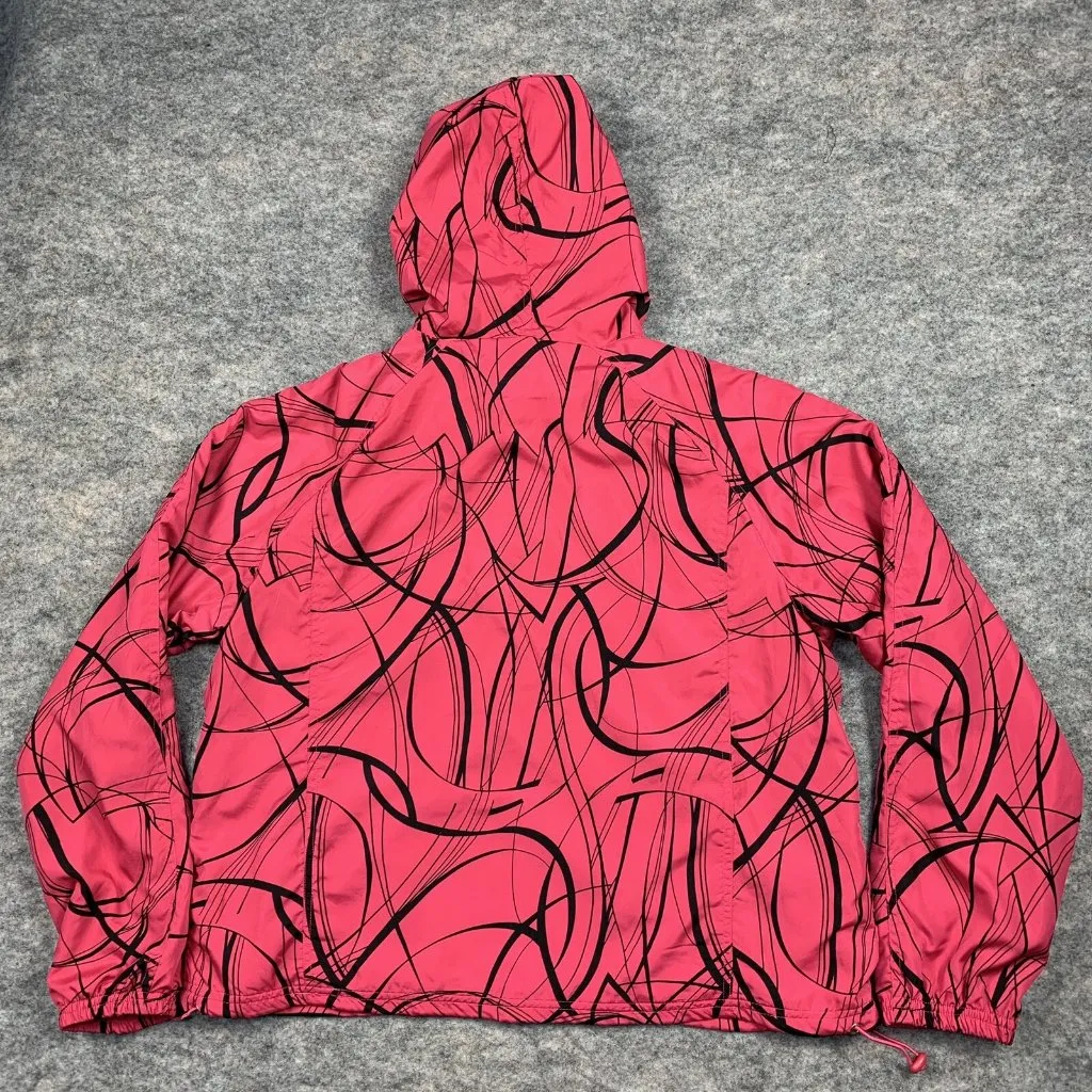 Vintage Oleg Cassini Womens Large Hoodie Pullover Jacket Long Sleeve Pink Barbie - Image 3