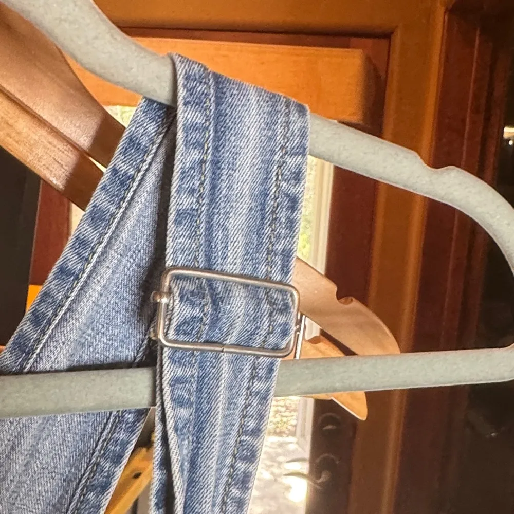 Vintage London London Blue Denim Overalls Shortalls Size Small - Image 8