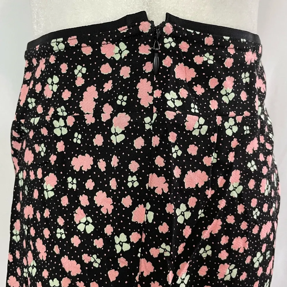 New  ​IRL Floral Print Slip Skirt Black Pink Combo Size 8 - Image 12