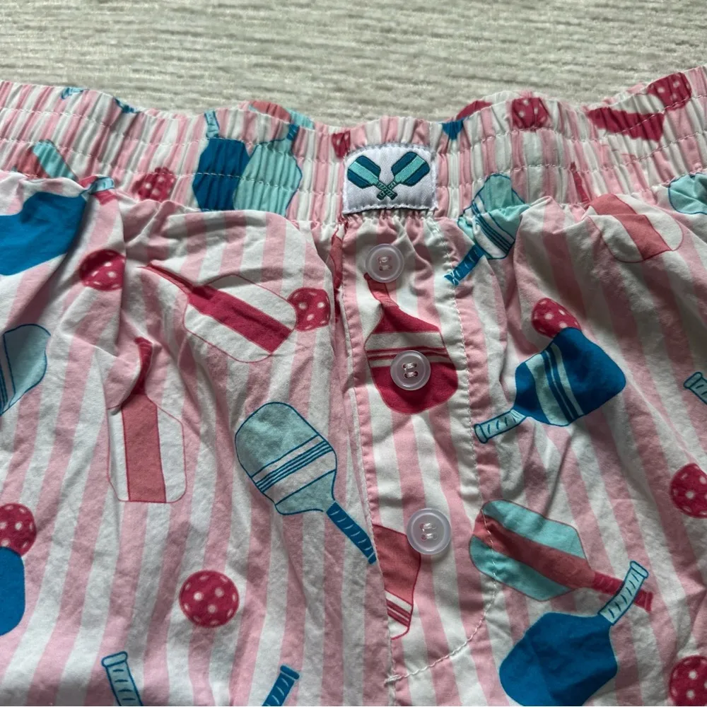 Pickleball Boxer Shorts Trendy Size M Blue Pink Size M - Image 2