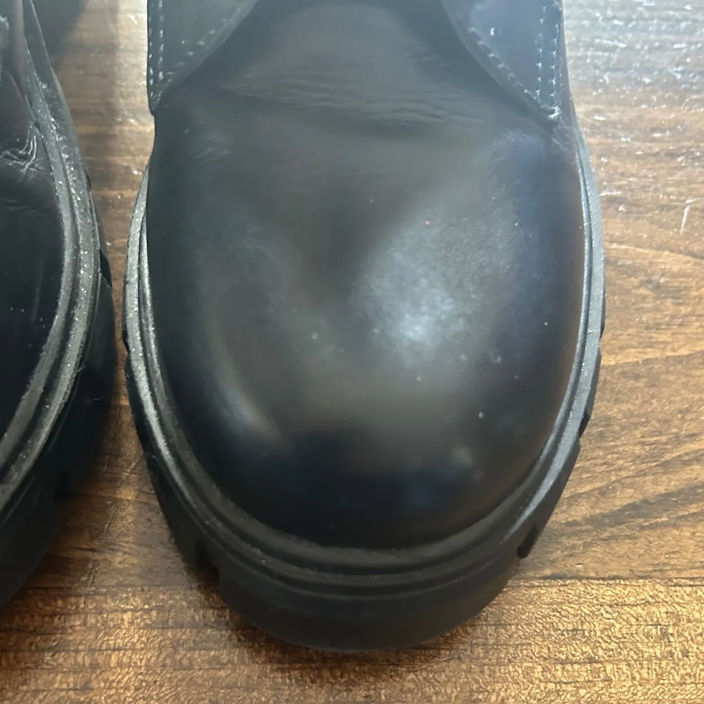 Steve Madden Zanet Women's Boots 8.5 Y2K Chunky Black Lug Sole Combat Goth Moto - Image 5