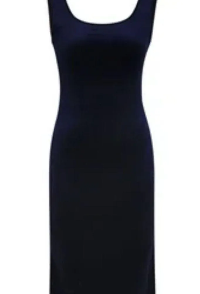 Stretch Velvet perfect holiday midi dress Black - Image 6