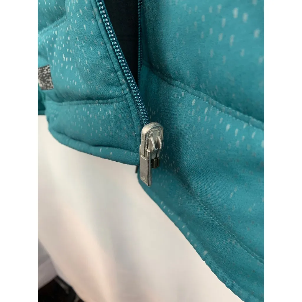 Women's Adidas Green & Black Reversible Zipper Puffer Vest Size M - Image 6