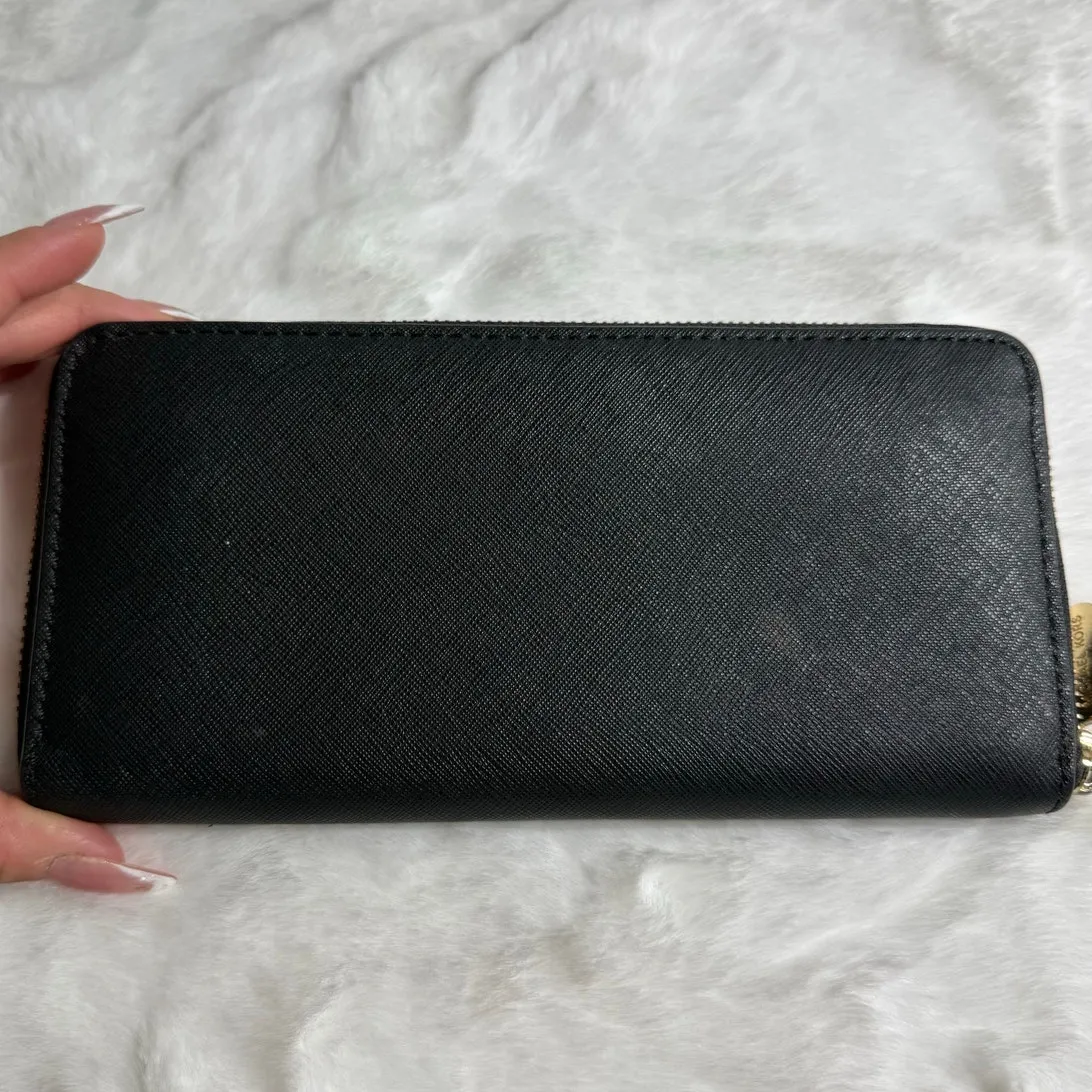 MICHAEL KORS Black Zip Around Wallet - Image 2