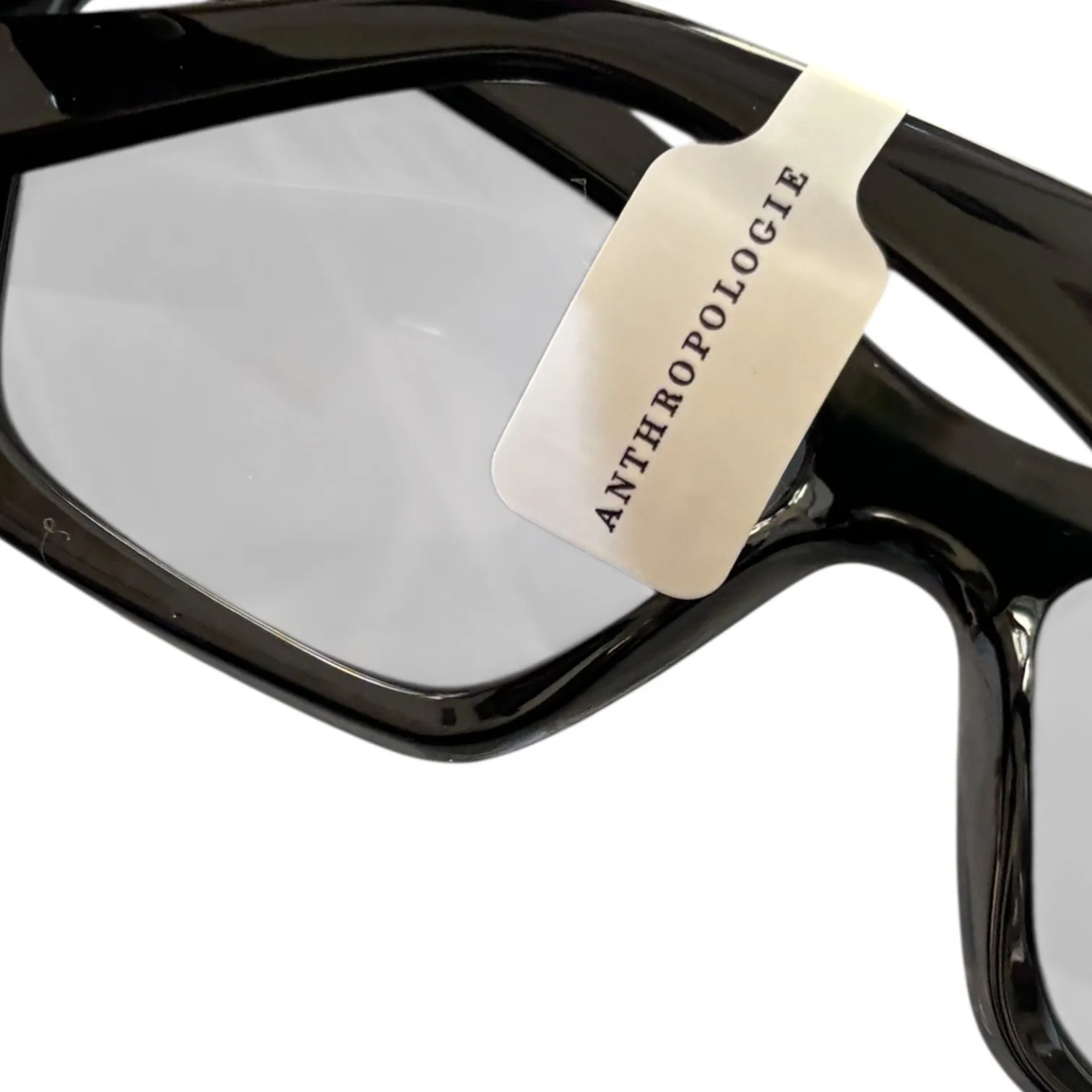 NWT Anthropologie Black Cat Eye Sunglasses Eyewear Y2K Retro Glam - Image 3