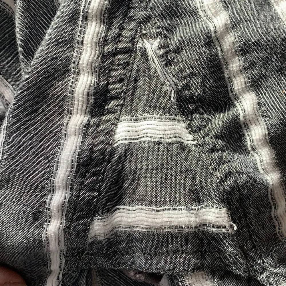 HOLDING HORSES Sleeveless Striped Grey and White Midi Dress - Image 16