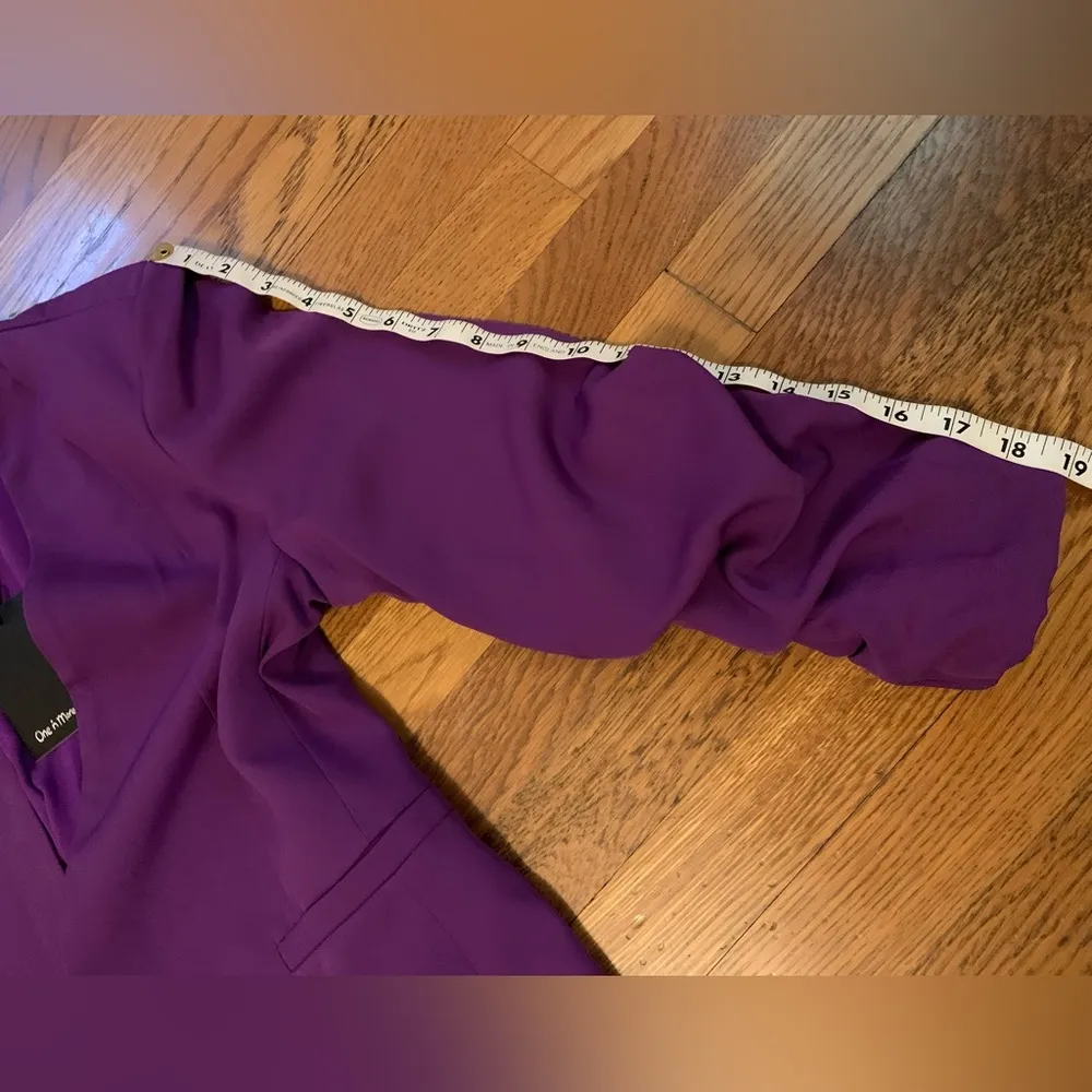NWT Two piece dressy Short and blazer set purple size M - Image 9