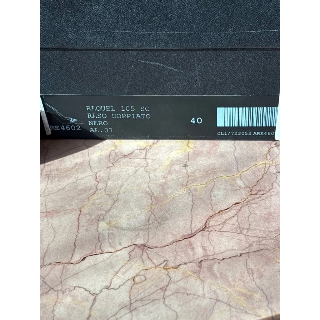 AREA Pointed Toe Pumps in Nero 40 New with Box Womens Crystal High Heels Formal Black Size 9 - Image 11