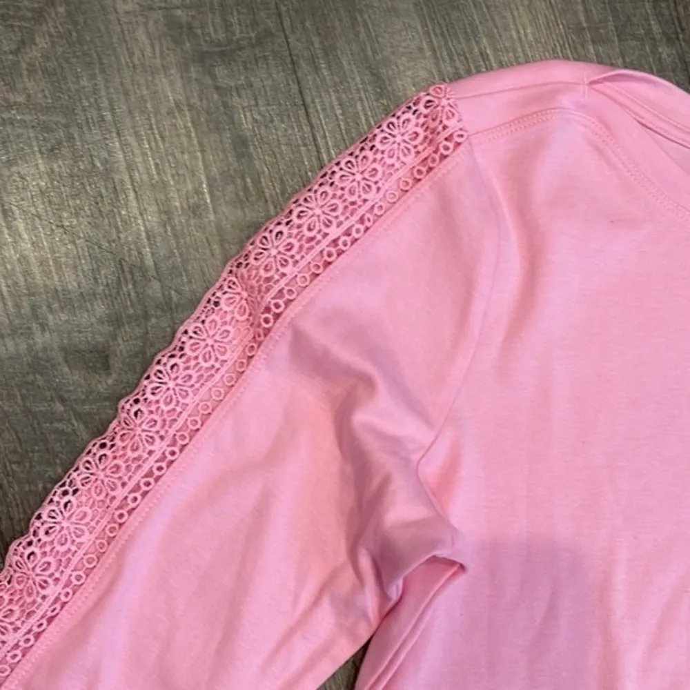 Appleseeds three-quarter sleeve crochet top - Image 2