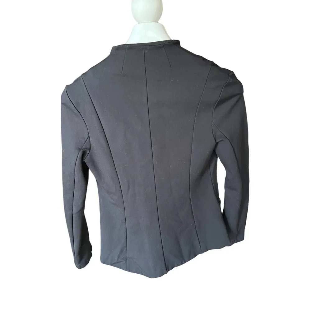 Betabrand  Black with Teal Blazer Jacket Size Small - Image 3