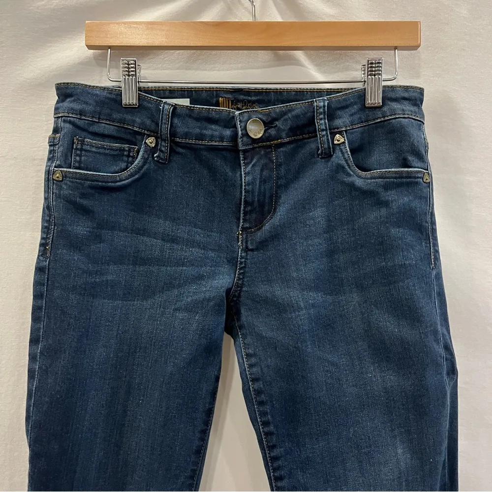 Kut From The Kloth Farrah Baby Bootcut Denim Jeans Size 6 Dark Wash Festival - Image 2