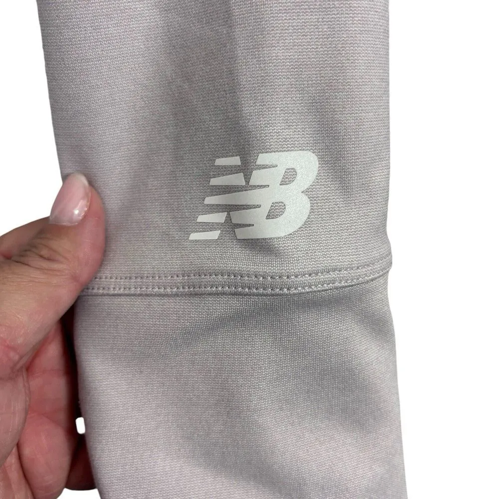 New Balance Travel Hoodie Womens Gray Full Back Zip Outdoor Sport Stretch Size L - Image 5