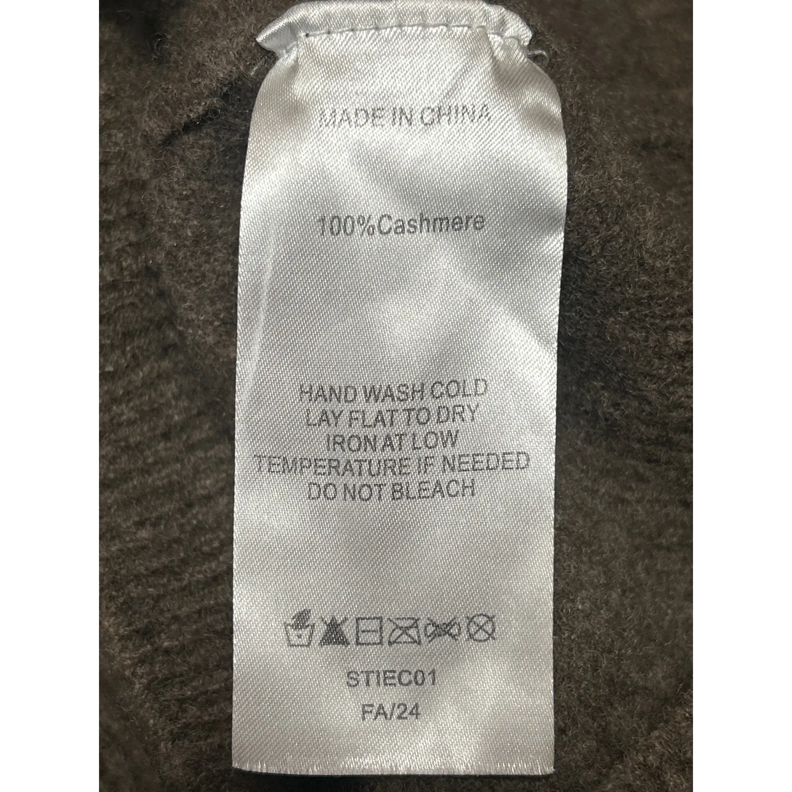 Quince Dark Brown 100% Cashmere Knit Long Sleeve Pullover Sweater Top Size S - Image 4