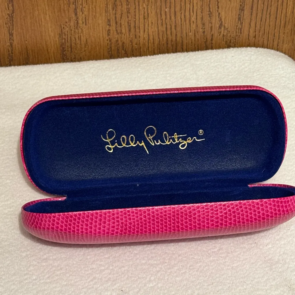 Lilly Pulitzer Pink Print Design Glasses Eyeglasses Sunglasses Case Hard Shell - Image 5