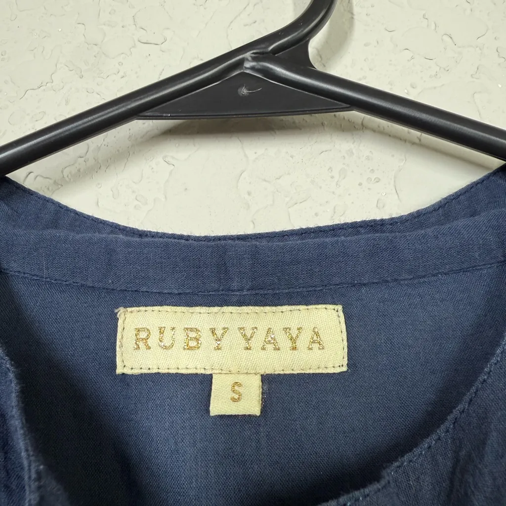 Ruby Yaya Bonita Shirt Size Small Blue - Image 5