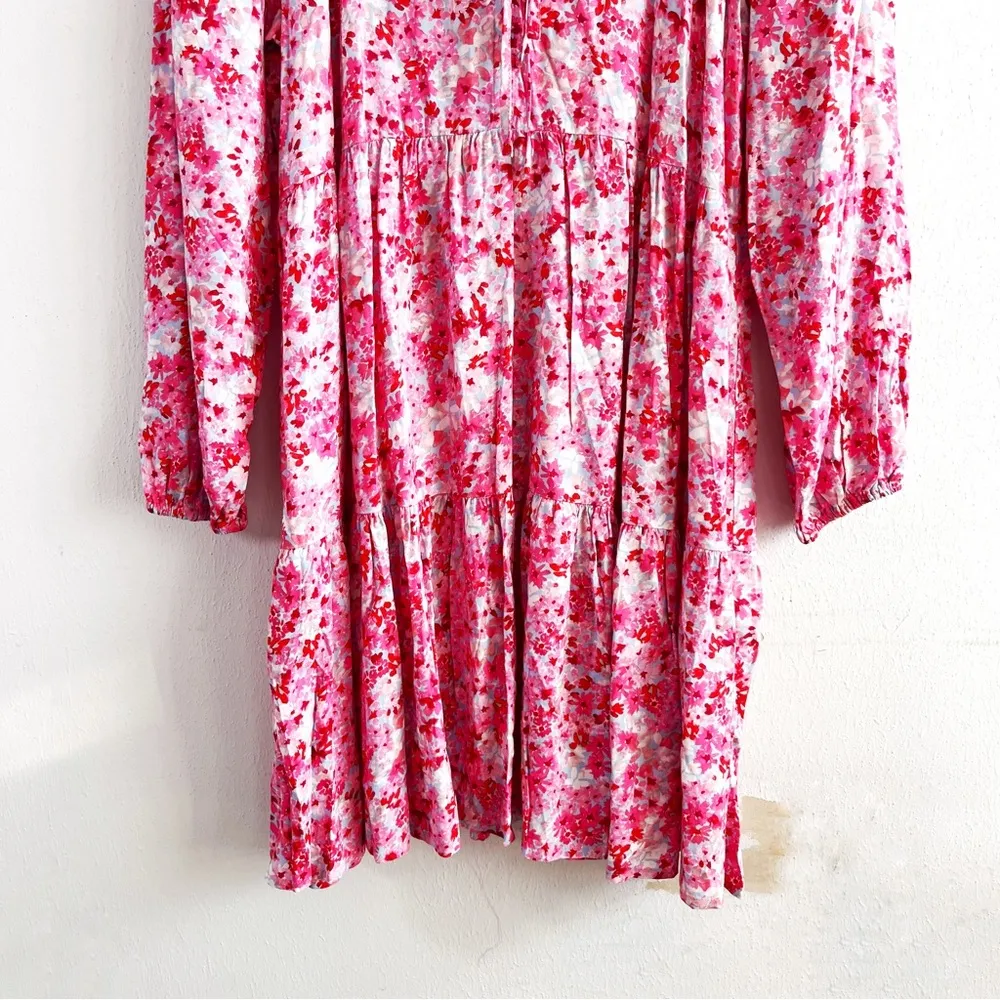 Sanctuary Dress New Crush Babydoll Tiered Long Sleeve Dress Oasis Bloom Sz S NWT - Image 12