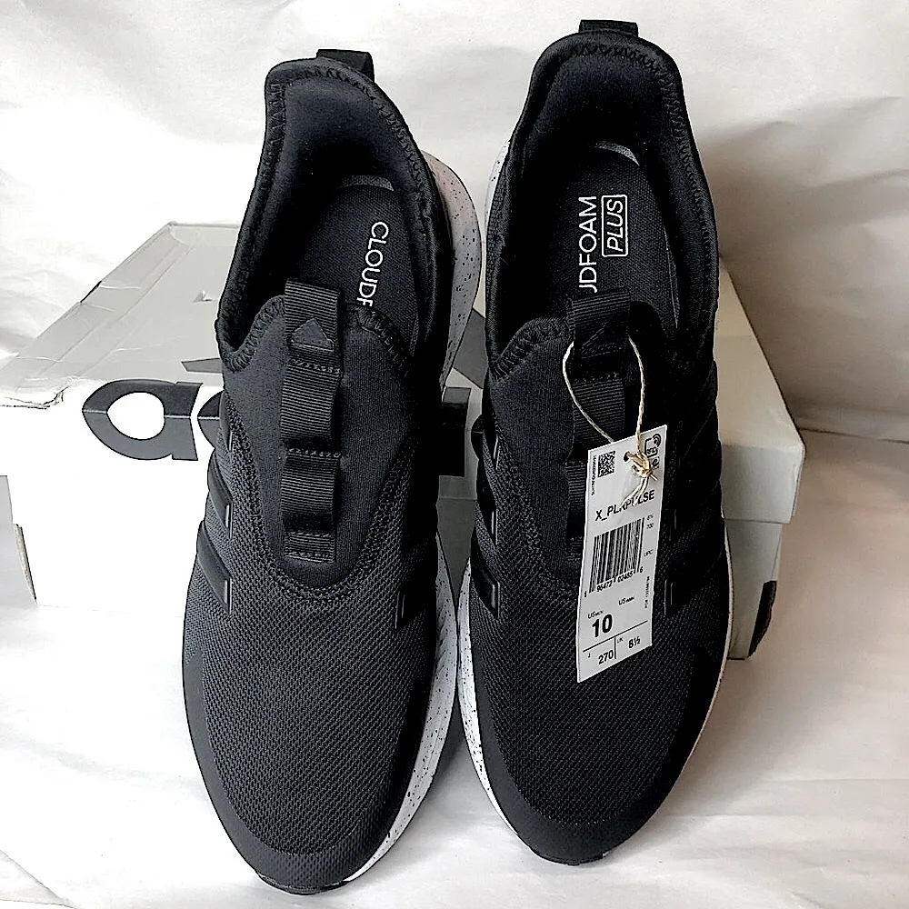 ADIDAS CLOUDFOAM X_PLRPULSE Black w Speckled Soles Slip On Shoes Unisex NIB - Image 5