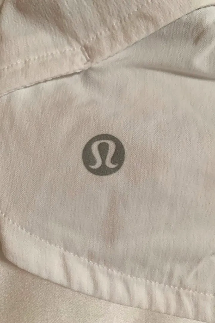 Lululemon White Lulu Speed Up Shorts - Image 6