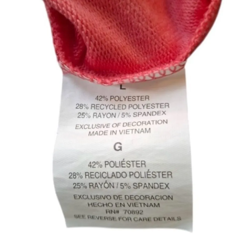 Layer 8 Coral Pink Performance Tee – Size L Size L - Image 5