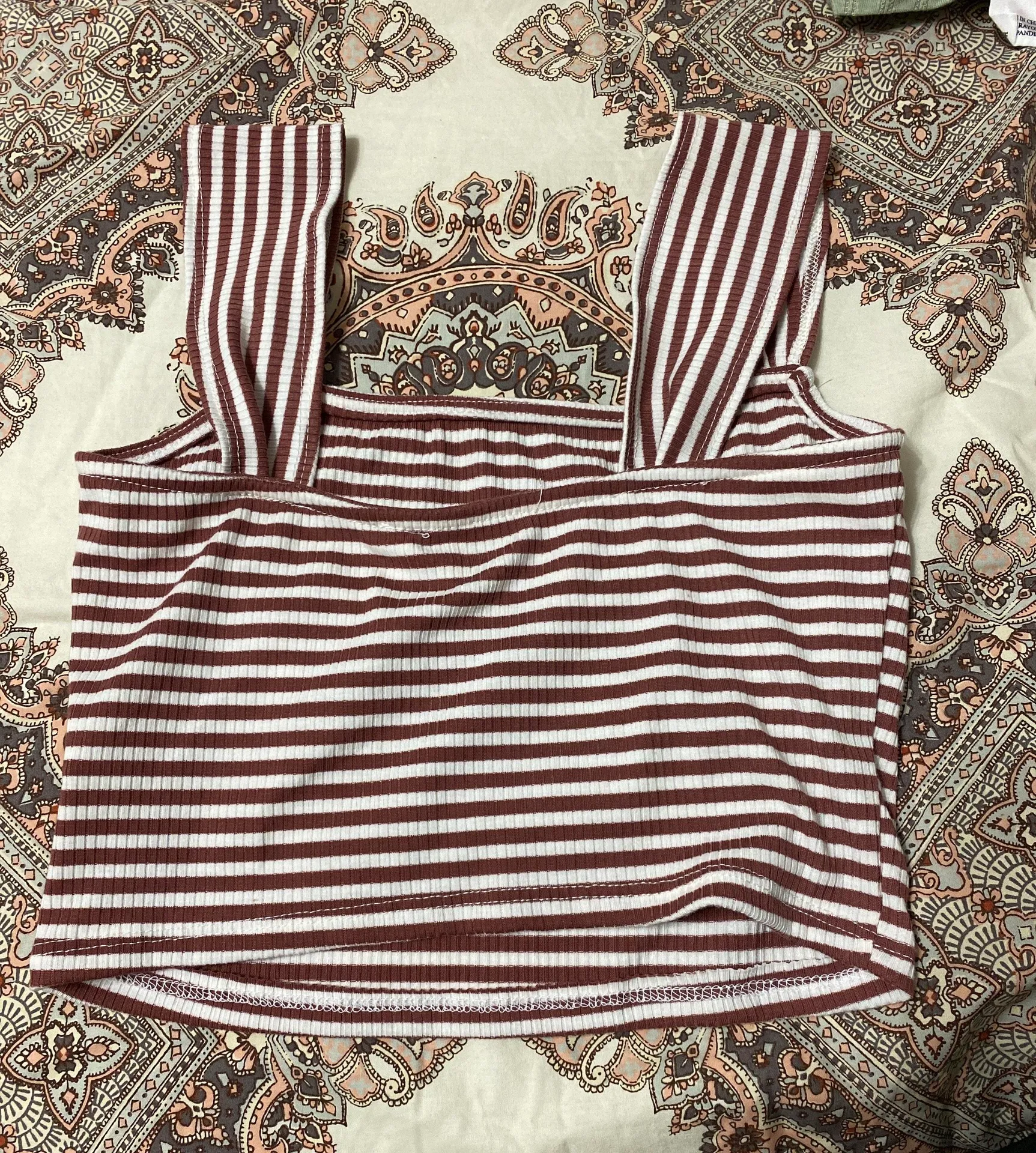 Copper Closet Striped Crop Top - Image 2