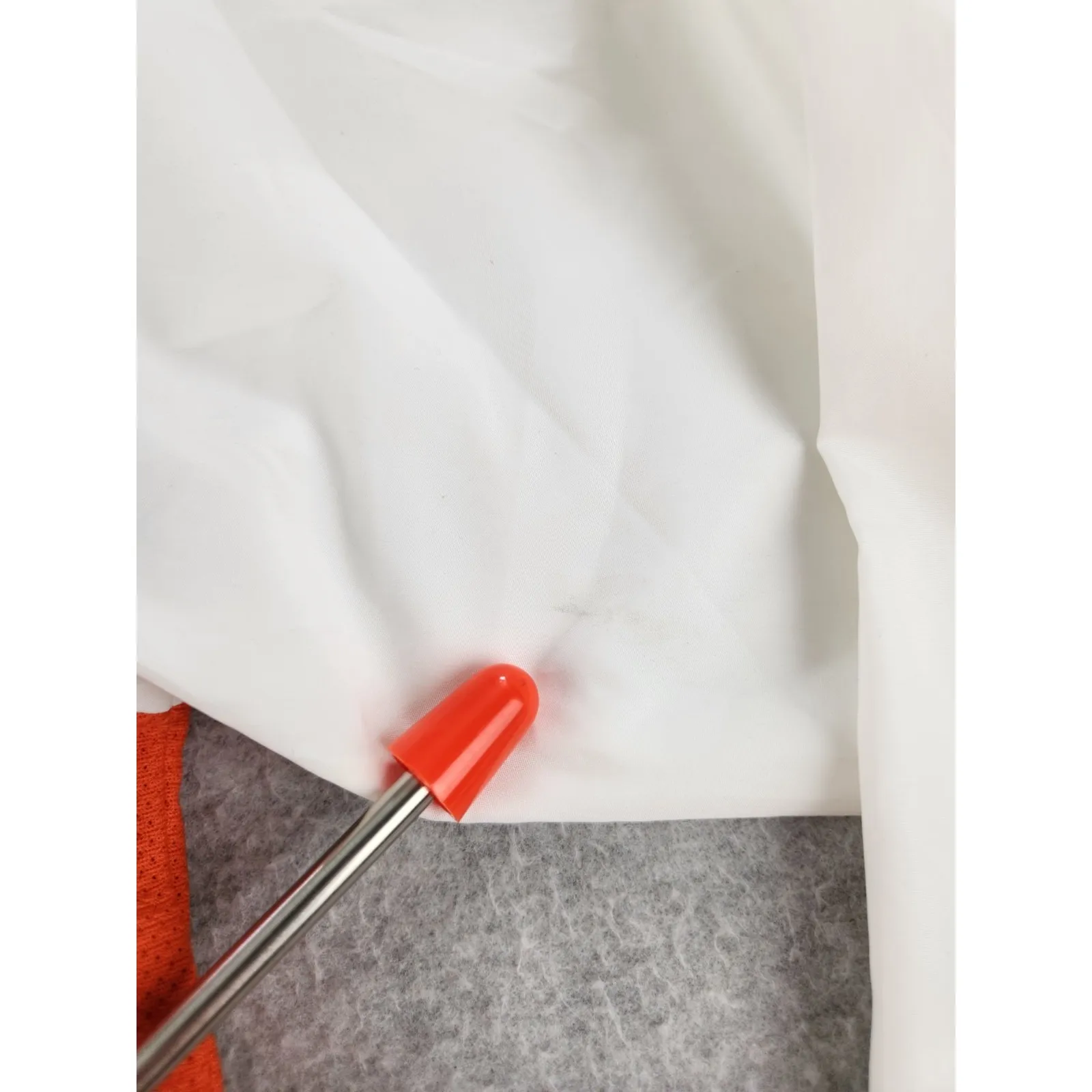 Vintage NIKE Logo Jacket Windbreaker Women's Small 4/6‎ Girls XL White & Orange - Image 3