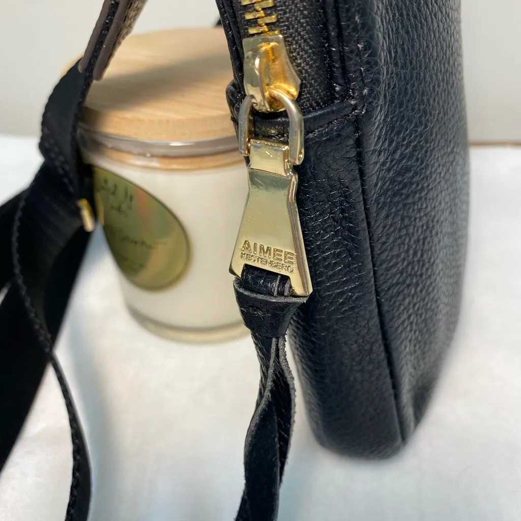 Aimee Kestenberg Leather Crossbody Bag with Long Adjustable Strap - Image 5