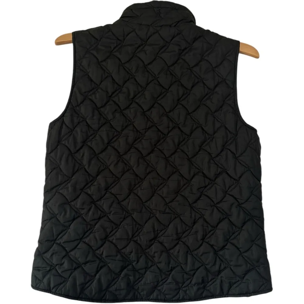 Royal Robbins Women's Black Quilted Vest Full Zip sz Small preppy hiking warm - Image 2