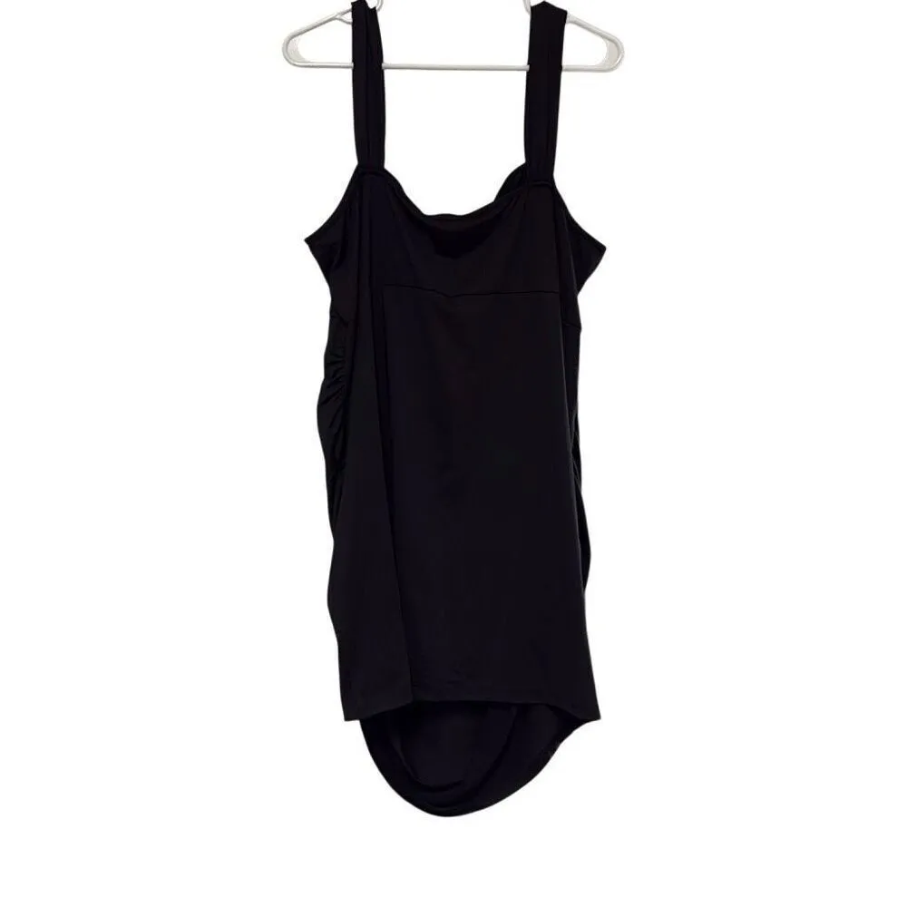 Cider 4XL Black Bodycon Side Ruched Stretchy Mini Cocktail Dress LBD Sexy NWT - Image 2