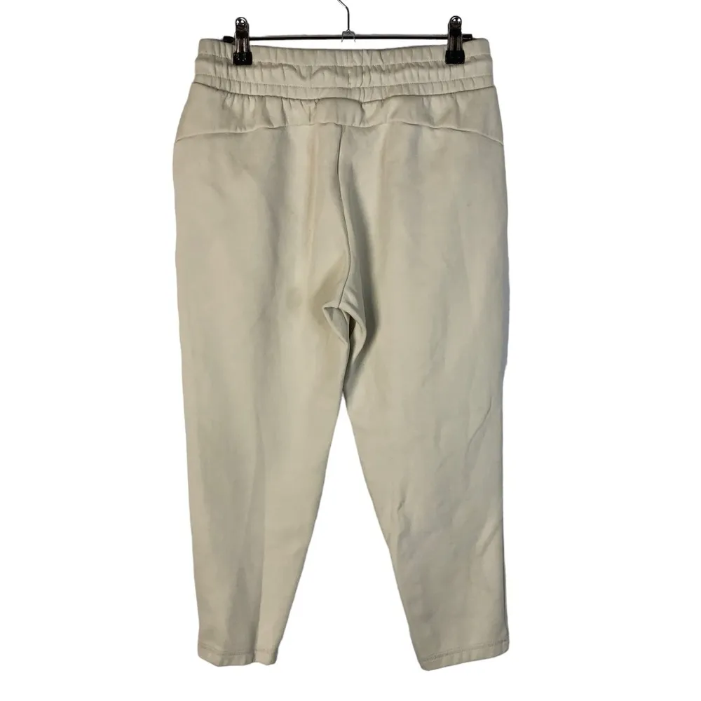 Puma Evostripe Drawstring Ecru White Cropped Sweatpants S - Image 5