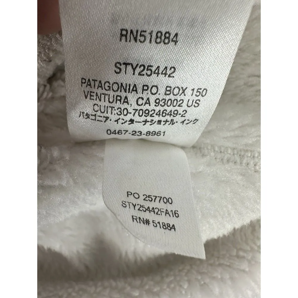 Patagonia Women's Re-Tool Snap-T Fleece Jacket Size Small White‎ Polartec 25442 - Image 13