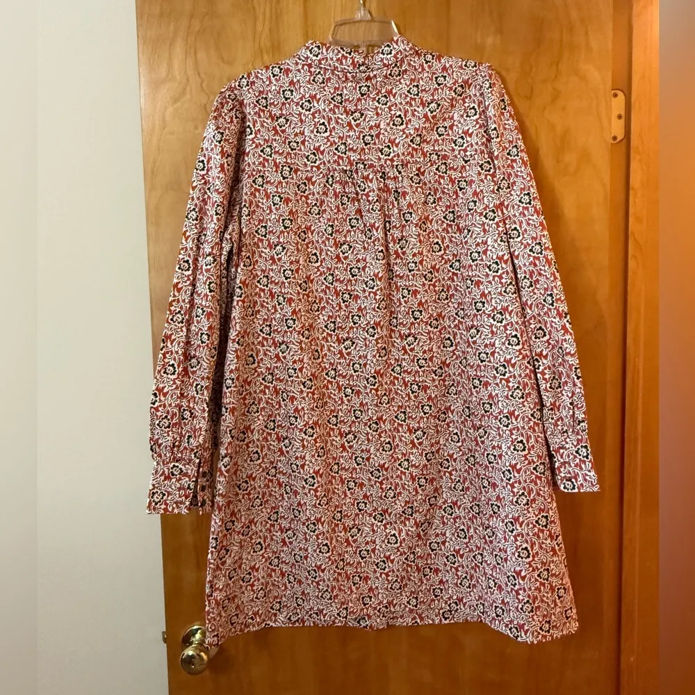 Boden Floral Dress Retro Button Up Long Sleeve Pockets NWT Women’s Size 14 14R - Image 12