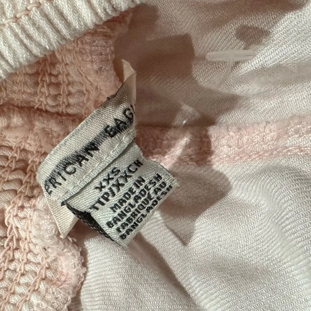 American Eagle Light Pink Cutoff Shorts Women’s XXS - Image 4