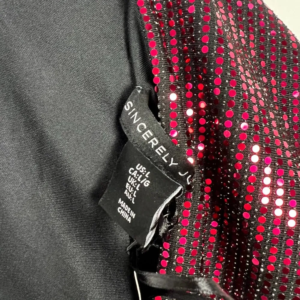 NWT Sincerely Jules Sequin Corset Crop Top Removable Straps Size Large L NEW - Image 8