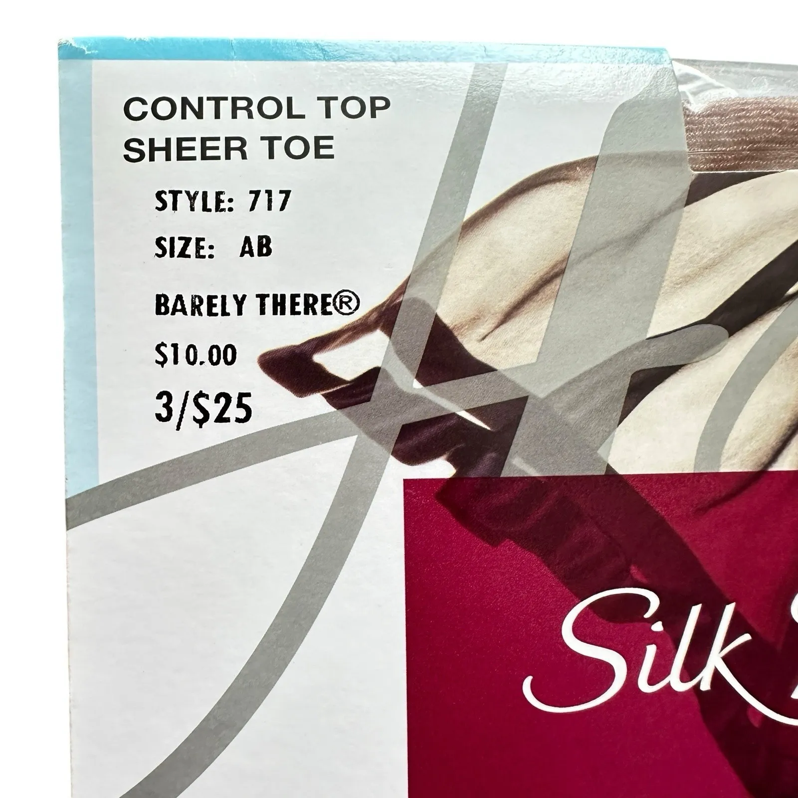 Hanes Silk Reflections Sheer Pantyhose with Control Top Sheer‎ Toe 1 Pk Size AB - Image 3