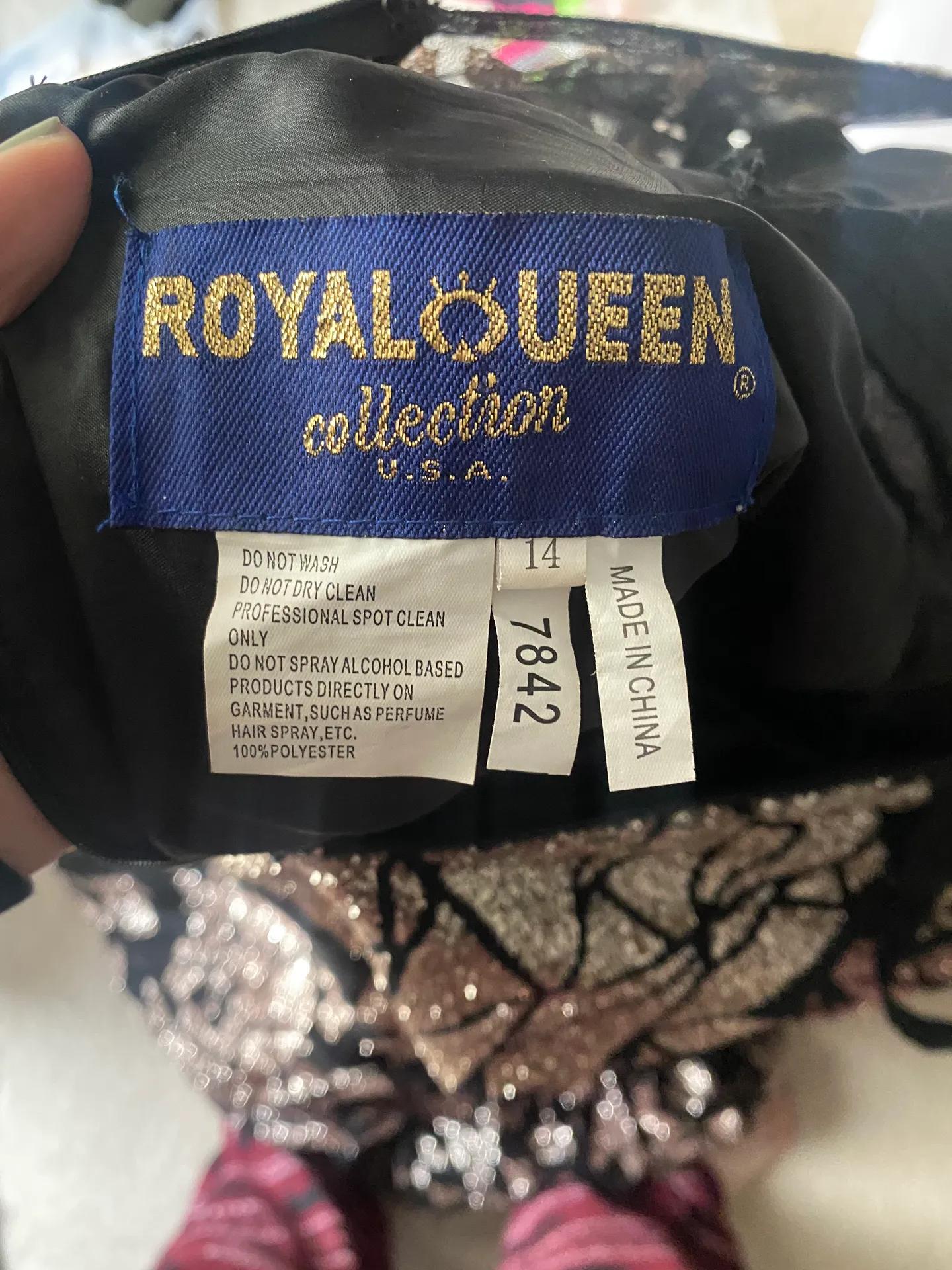 Black & Gold Prom Dress - Image 4