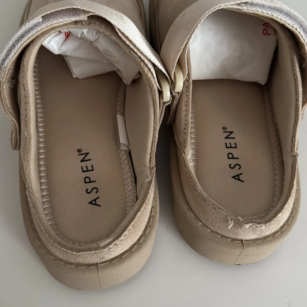 Aspen Women's Ribbon Strap Clogs EUC Size 9 - Image 6