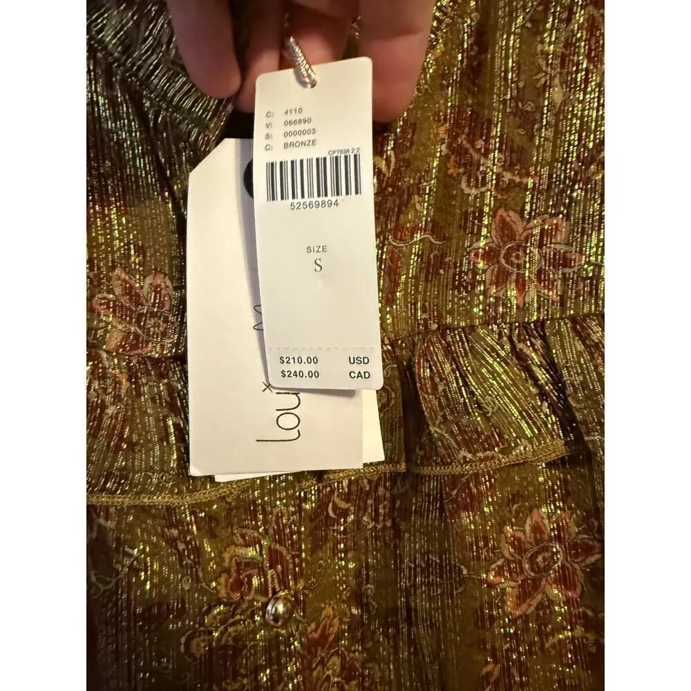 Anthropologie Louise Misha Billa Lurex Blouse Retail $210 NWT Sz. S - Image 5