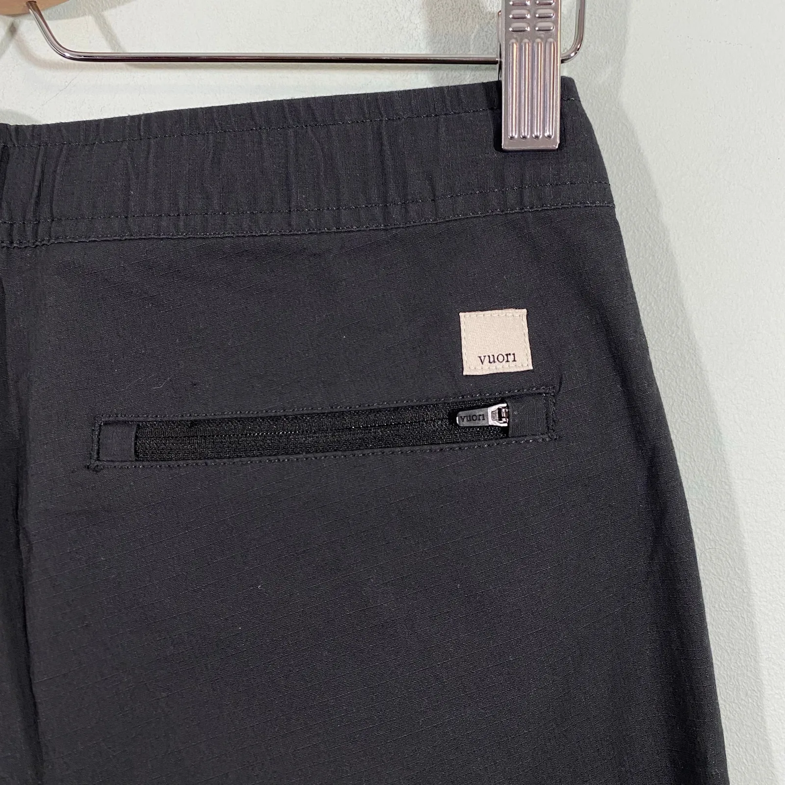 Vuori Women Charcoal Grey Drawstring Tapered Leg Ripstop Pants Size S #VW401 - Image 5