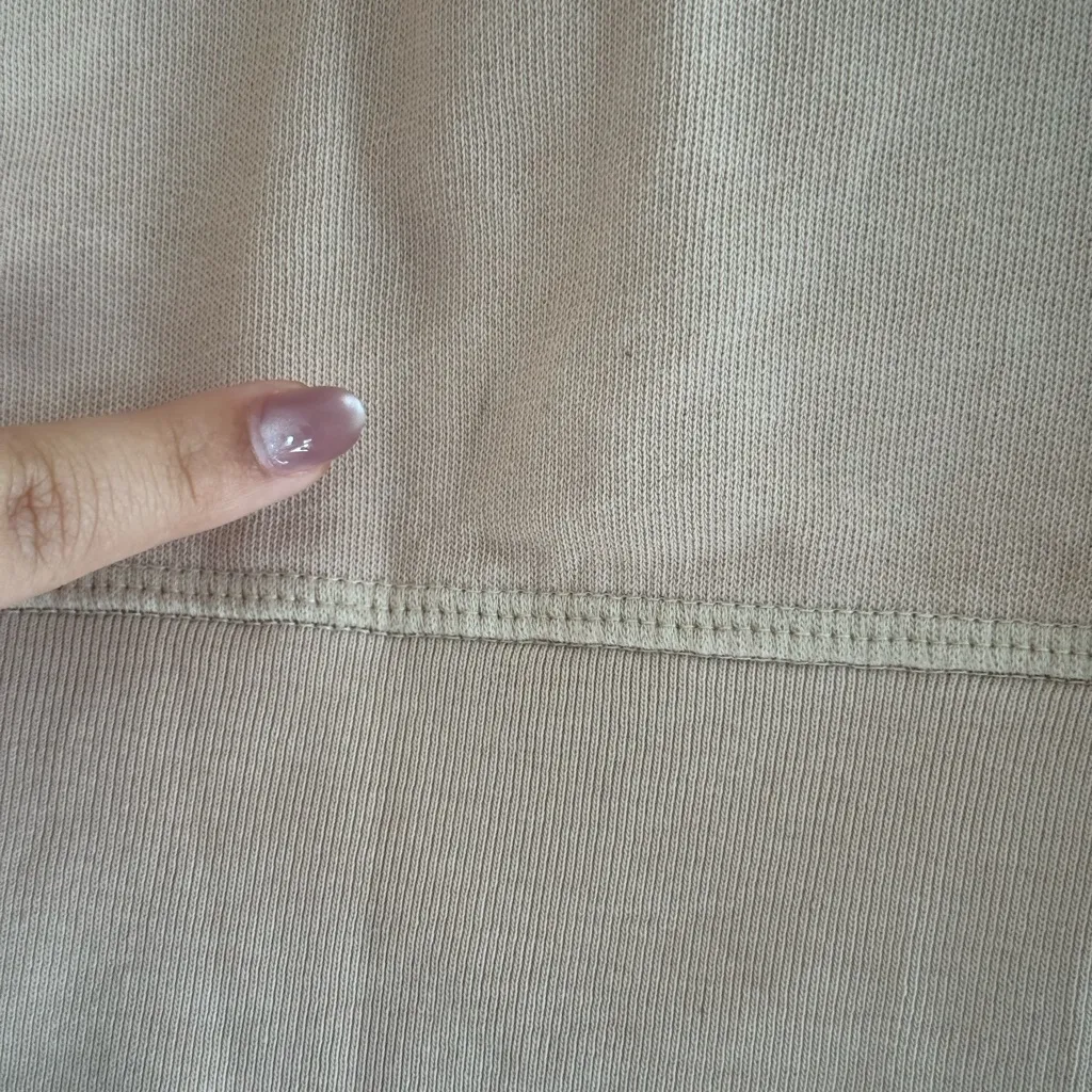 Mate the Label Organic Lightweight Terry Raglan Sweatshirt in Rose, size medium - Image 4