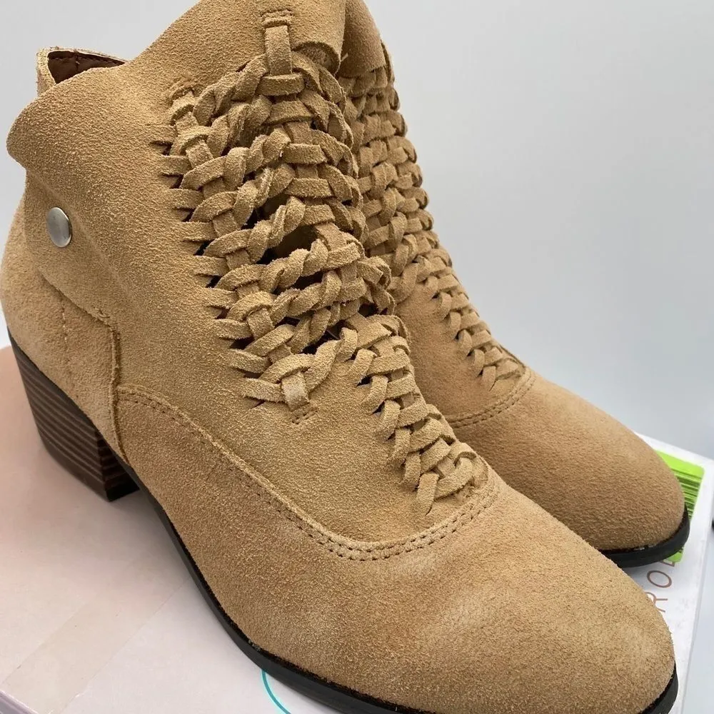 Faryl Robin Plume Doran sand suede booties Tan Size 8.5 - Image 6