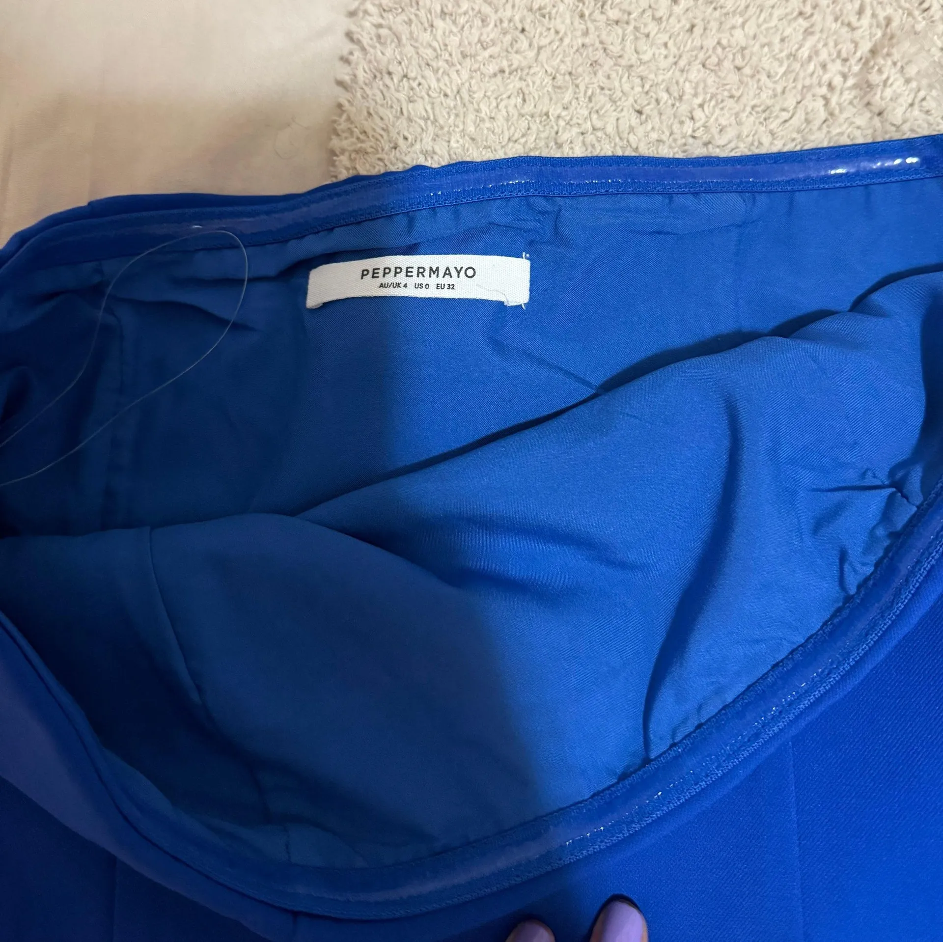 Blue Mini Dress - Image 3