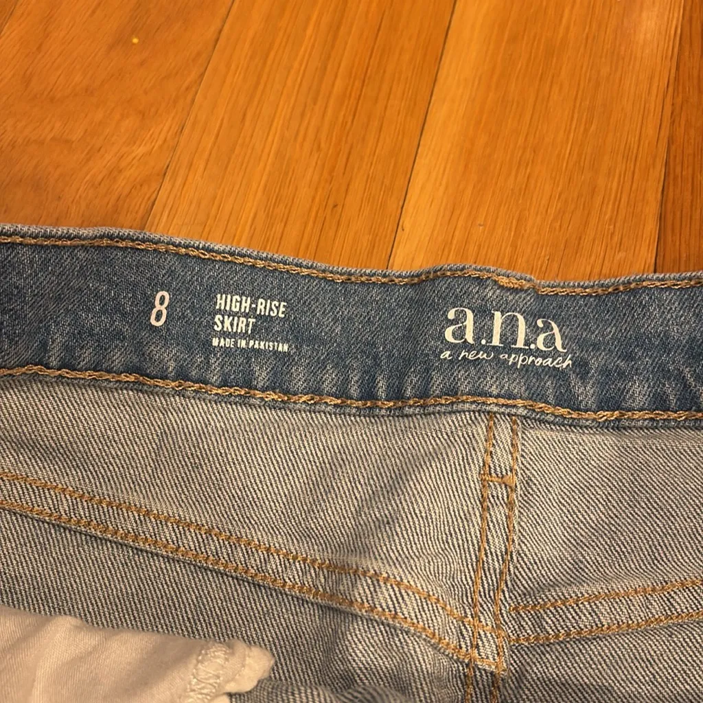 a.n.a Denim Frayed Edge Mini Skirt - Image 2